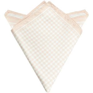 Houndstooth Handkerchiefs Self-Fold Pocket Square for Suit Formal Champagne